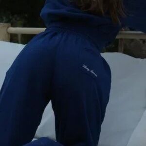 HeavyManner Navy Blue Women's Pants